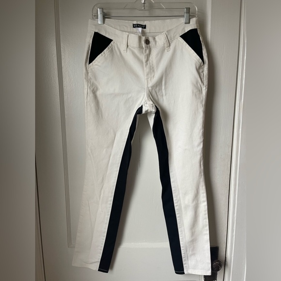 VENUS Denim - Venus off white/black stretch jeans, size 10, like new